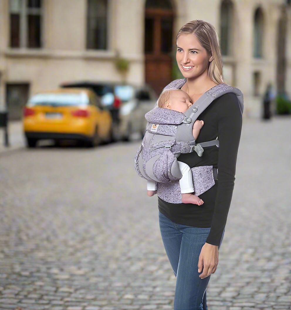 Porte Bébé - BreathBabyBag™ - Mauve Lavande - Doudou et Fripouille