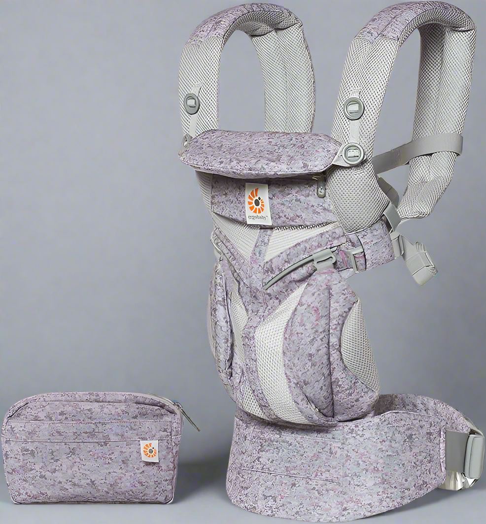 Porte Bébé - BreathBabyBag™ - Mauve Lavande - Doudou et Fripouille